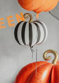 Balon DYNIA w paski czarno-białe