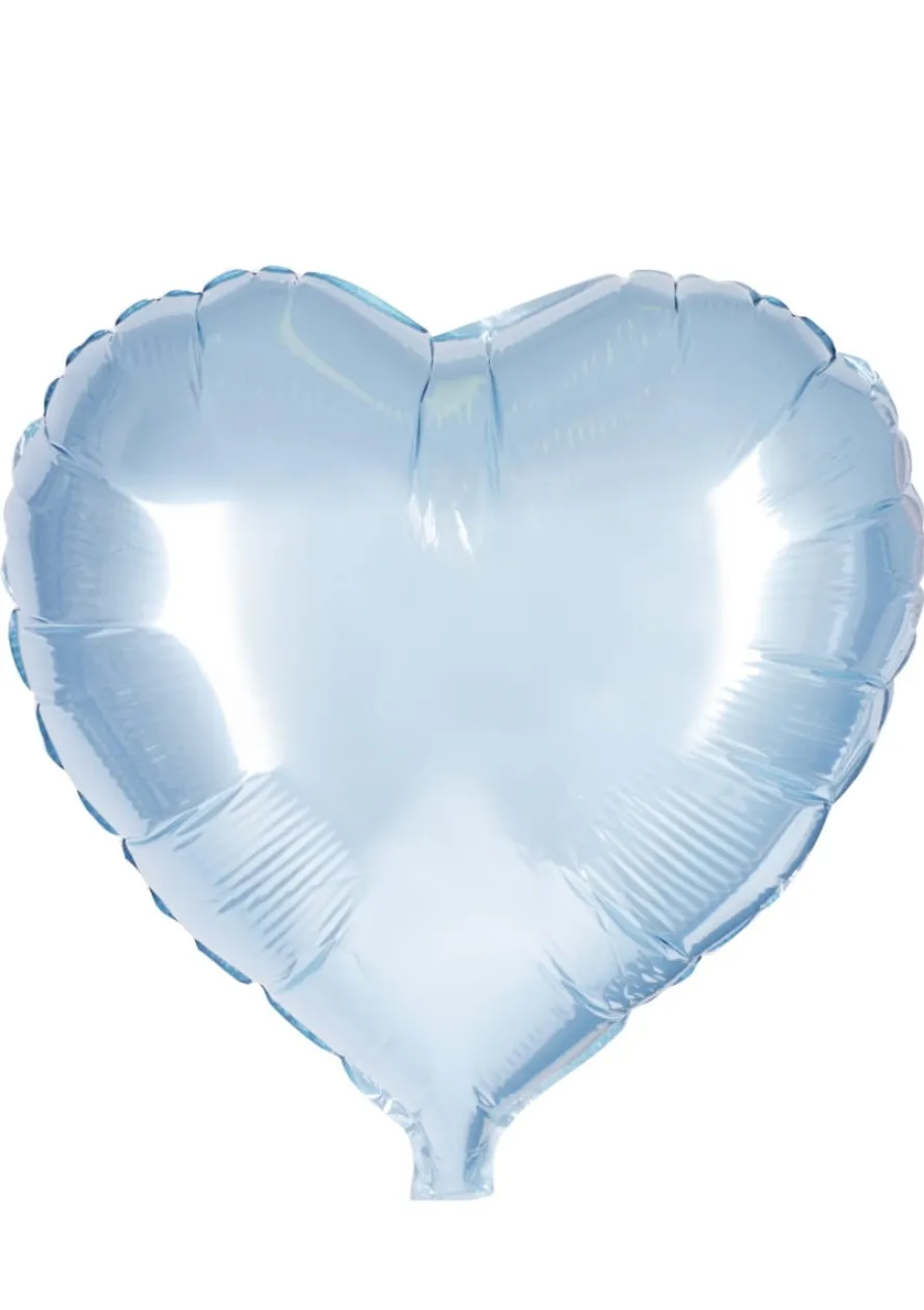 Balon foliowy błękitny SERCE 45cm