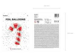 Balon foliowy CUKROWA LASKA czerwona