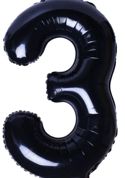 Balon foliowy CYFRA 3 czarny 100cm