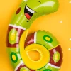 Balon foliowy CYFRA 6 jaszczurka 42cm