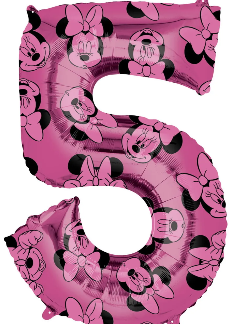 Balon foliowy CYFRA 5 Myszka Minnie