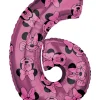 Balon foliowy CYFRA 6 Myszka Minnie