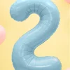 Balon foliowy CYFRA 2 niebieski 86cm