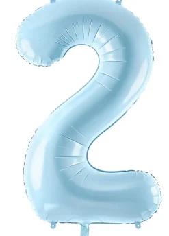 Balon foliowy CYFRA 2 niebieski 86cm