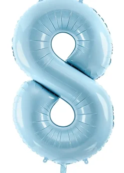 Balon foliowy CYFRA 8 niebieski 86cm