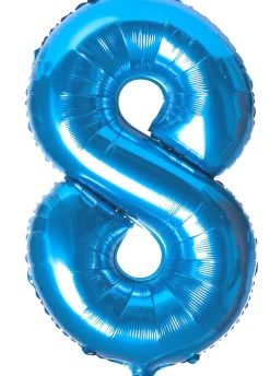 Balon foliowy CYFRA 8 niebieski 100cm