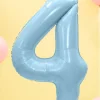 Balon foliowy CYFRA 4 niebieski 86cm