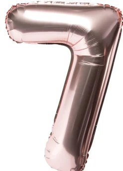 Balon foliowy CYFRA 7 różowe złoto 85cm