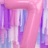 Balon foliowy CYFRA 7 różowy 86cm