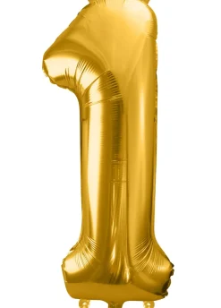 Balon foliowy CYFRA 1 złoty 86cm