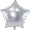 Balon foliowy GWIAZDA srebrny 48cm