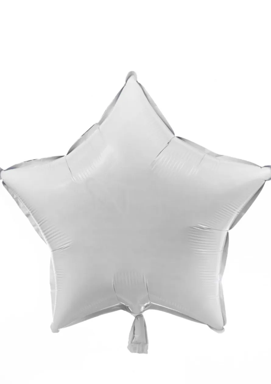 Balon foliowy GWIAZDA szary 45cm