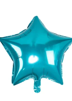 Balon foliowy GWIAZDA turkusowy 45cm