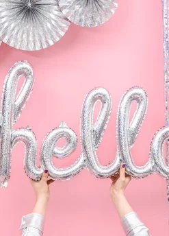 Balon foliowy HELLO holograficzny
