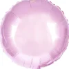 Balon foliowy KOŁO jasnoróżowy 45cm