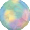 Balon foliowy KOŁO pastelowy holograficzny 55cm