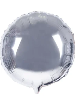 Balon foliowy KOŁO srebrny 45cm