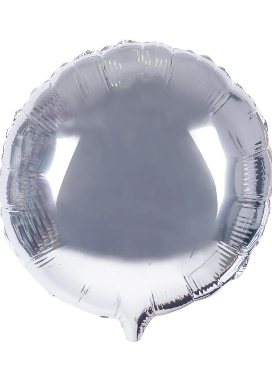 Balon foliowy KOŁO srebrny 45cm