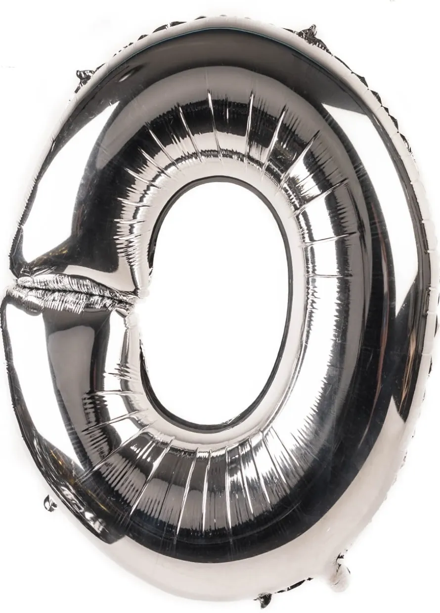 Balon foliowy LITERKA O srebrny 85cm