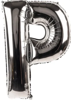 Balon foliowy LITERKA P srebrny 85cm