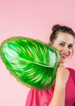 Balon foliowy MONSTERA zielony liść