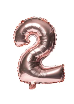 Balon foliowy na powietrze CYFRA 2 rose gold