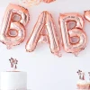 Balon foliowy na powietrze LITERKA B rose gold