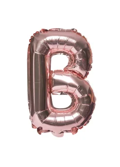 Balon foliowy na powietrze LITERKA B rose gold