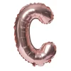 Balon foliowy na powietrze LITERKA C rose gold