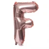 Balon foliowy na powietrze LITERKA F rose gold