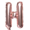 Balon foliowy na powietrze LITERKA H rose gold