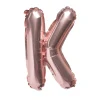 Balon foliowy na powietrze LITERKA K rose gold