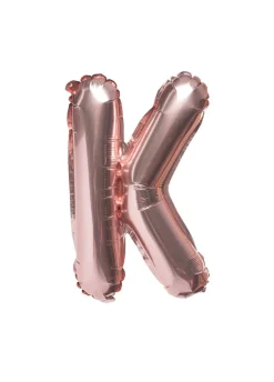 Balon foliowy na powietrze LITERKA K rose gold