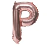 Balon foliowy na powietrze LITERKA P rose gold