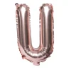 Balon foliowy na powietrze LITERKA U rose gold