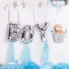 Balon foliowy na powietrze LITERKA B srebrny 40cm