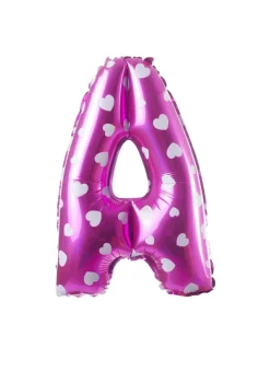 Balon foliowy na powietrze LITERKA A różowy 40cm