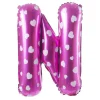 Balon foliowy na powietrze LITERKA N różowy 40cm