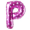 Balon foliowy na powietrze LITERKA P różowy 40cm