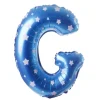 Balon foliowy na powietrze LITERKA G błękitny 40cm