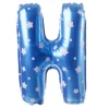 Balon foliowy na powietrze LITERKA H błękitny 40cm