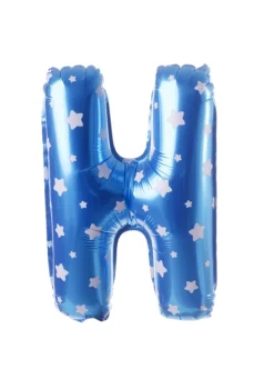 Balon foliowy na powietrze LITERKA H błękitny 40cm
