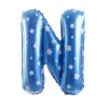Balon foliowy na powietrze LITERKA N błękitny 40cm