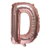 Balon foliowy na powietrze LITERKA D rose gold