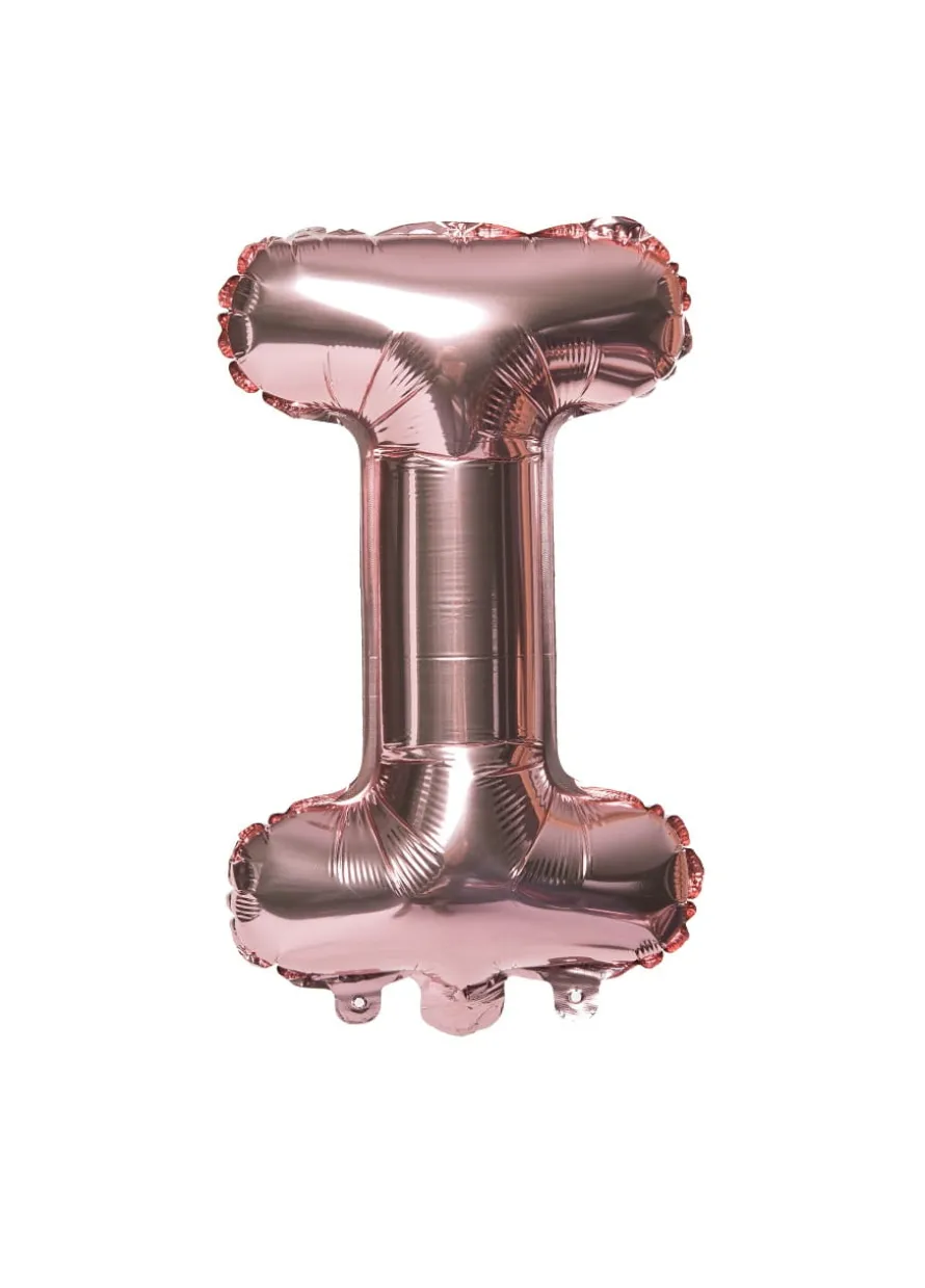 Balon foliowy na powietrze LITERKA I rose gold