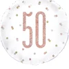 Balon foliowy 50 URODZINY rose gold 46cm