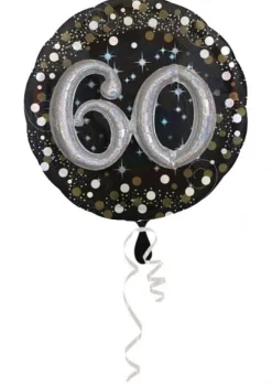 Balon foliowy 60 URODZINY Sparkling 81cm