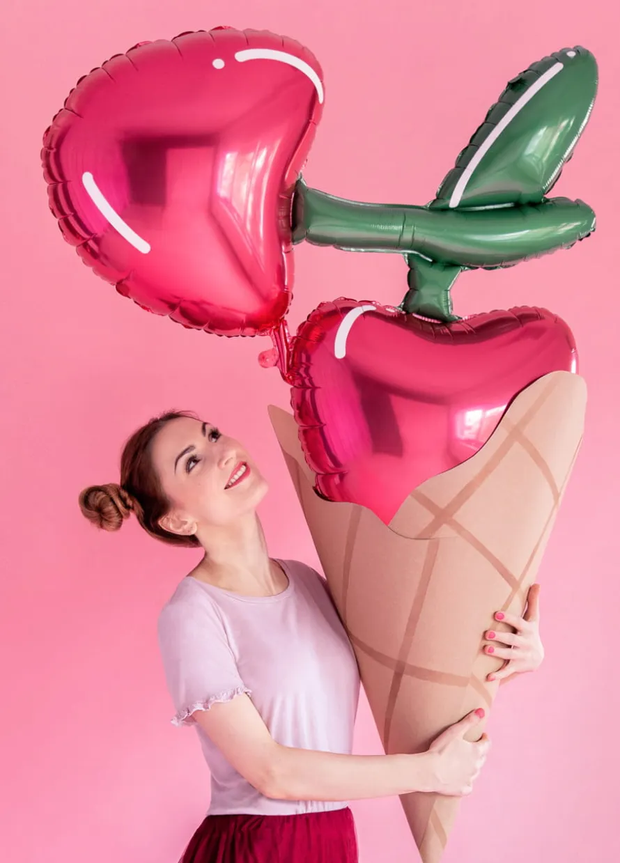 Balon foliowy WIŚNIE balon na hel 88x73cm