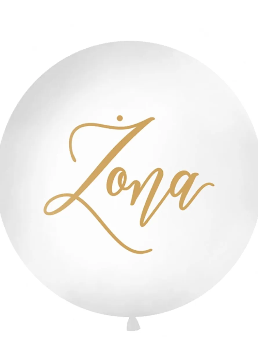 Balon gigant na wesele ze złotym napisem ŻONA